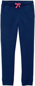 img 4 attached to 🩳 OshKosh BGosh Girls Fleece Jogger: Stylish and Warm Pants & Capris for Girls