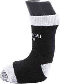 img 1 attached to 🧦 Woodrow Wear Power Paws Advanced Dog Socks - Black Grey, Size L, for 75-95lb Dogs