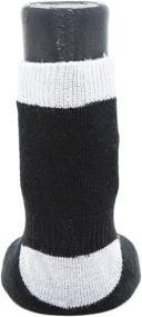 img 2 attached to 🧦 Woodrow Wear Power Paws Advanced Dog Socks - Black Grey, Size L, for 75-95lb Dogs