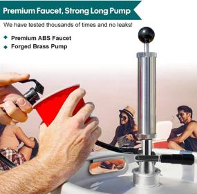 img 1 attached to 🍺 FERRODAY 8-inch Heavy Duty D-System Keg Pump for US Sankey Keg - Perfect Party Pump, Picnic Tap, or Kegerator Accessory - Easy to Use, Durable Lock, High-Quality Draft Beer Keg Pump