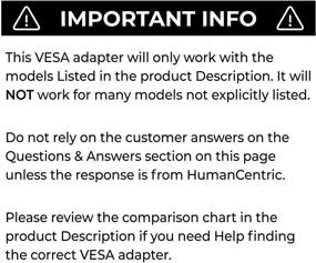 img 1 attached to 🖥️ Optimized VESA Mount Adapter for 24-inch Aluminum iMac, 27-inch iMac (2009-2011), Cinema Display, Thunderbolt Displays - Upgrading Apple iMac VESA Adapter MD179ZM/A, iMac VESA Kit