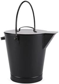 img 4 attached to 🔥 Minuteman International All Black Ash Bucket Pail: The Ultimate Fireplace Cleanup Solution