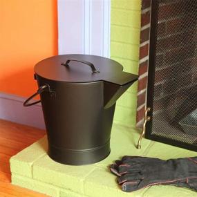 img 2 attached to 🔥 Minuteman International All Black Ash Bucket Pail: The Ultimate Fireplace Cleanup Solution