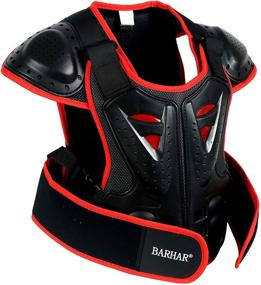 img 3 attached to 🔒 Protective Body Chest Spine Vest for Kids Dirt Bike Motocross Skiing Snowboarding - BARHAR