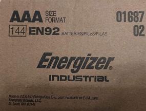 img 4 attached to 🔋 Элементы питания Energizer Industrial EN92 AAA 144 шт. - производство США | Долговечная мощность для любого устройства