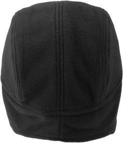 img 3 attached to LLmoway Windproof Fleece Beanie Hat with Ear Flaps, Winter Soft Warm Skull Cap