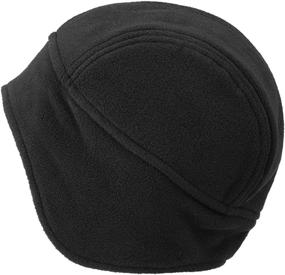 img 1 attached to LLmoway Windproof Fleece Beanie Hat with Ear Flaps, Winter Soft Warm Skull Cap