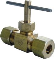 🔀 lasco 17-1511 1/4-inch compression brass needle valve - straight, ideal for 1/4-inch compression connections logo