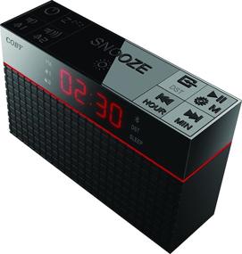 img 2 attached to Coby CRABT 100 BLK Bluetooth Alarm Clock