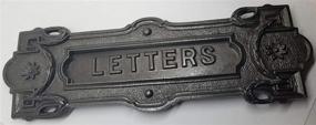 img 4 attached to Vintage Swinging Door Wall Mounted Cast Iron Mailbox - Neo Classical Antique Mail Postal Slot