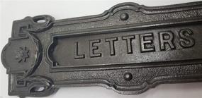 img 1 attached to Vintage Swinging Door Wall Mounted Cast Iron Mailbox - Neo Classical Antique Mail Postal Slot