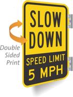 🚦 2 sided smartsign aluminum - enhance visibility and safety with adjustable speed display logo