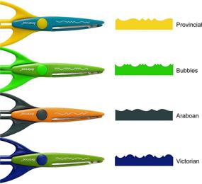 img 2 attached to 🎨 Vibrant Decorative Paper Edge Scrapbooking Scissors Set - 8 Pack with Durable Blades, Perfect for Kids and DIY Photos