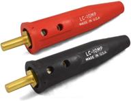 🔌 lenco lc-10mp red & black tapered cable plug for welder: 05080 & 05081, cable sizes 4-1/0 logo