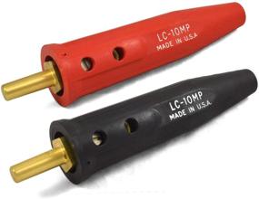 img 1 attached to 🔌 Lenco LC-10MP Red & Black Tapered Cable Plug for Welder: 05080 & 05081, Cable Sizes 4-1/0