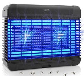 img 4 attached to SereneLife PSLBZ54: Superb Indoor Electronic Bug Zapper with 222 Sq Yard Coverage & UV A LED Attractant in Black