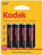 батарейки kodak kaahz-4 углеродно-цинковые типа аа - дополнительно надежные (4 штуки) логотип