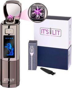 img 4 attached to 2021 Triple Arc Plasma Lighter - Rechargeable USB Tesla Triple Arc Lighter with LED Lights - Windproof Electric Lighter - Gift Box, Card & Cable Included