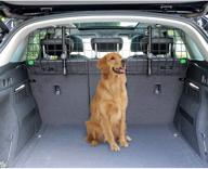 convenient and secure amazon basics adjustable dog car barrier - 12-inch, black logo