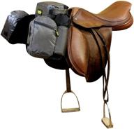 🐎 trailmax english pommel horse saddlebags: 6 zippered compartments & 2 water bottle holders for trail-riding logo