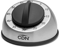 ⏲️ cdn heavy duty mechanical timer, silver, 7" - reliable and efficient kitchen timer for precision cooking logo