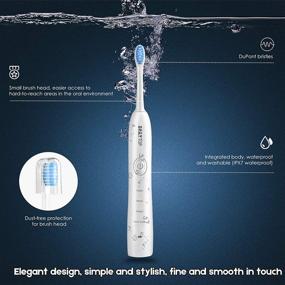 img 1 attached to 🦷 DAILYTOP Rechargeable Electric Toothbrush for Adults - Automatic Timer, 4 Modes, USB Charging, White + Bonus Travel Case