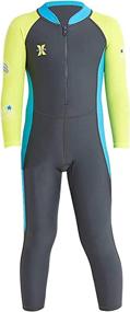 img 4 attached to 👙 UPF 50+ UV Sun Protective Full Body One-Piece Swimsuit for Kids, Ideal for Beach and Water Sports, Quick Dry