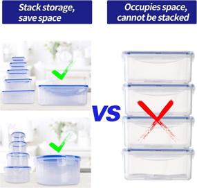 img 1 attached to 🍱 26-Pack Food Storage Containers Set with Lids – Ideal Kitchen Organizer for Snacks, Sandwiches & Bento Boxes – Leak-Proof BPA-Free Plastic Containers with Labels & Marker – Freezer & Microwave Safe