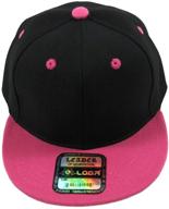 stylish youth plain snapback hat – black color for fashionable boys' accessories! logo