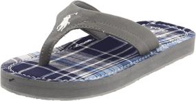 img 4 attached to Ralph Lauren Terrence Thong Sandal: Stylish Kid's Polo Footwear for Toddlers, Little Kids & Big Kids