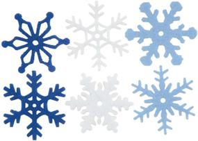 img 1 attached to Medium Felt Snowflakes - Creative Impressions CI63000 - 1.25-Inch, 36 Per Package