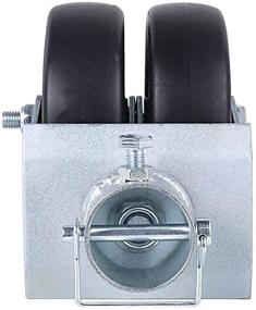 img 2 attached to 🚚 6 Inch Pin Jack Wheel – 2000lbs Capacity for Roll Trailer Parts, Ideal for Soft Ground and Compatible with Any Jack