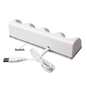 img 2 attached to CICMOD Charging Station Battery Charger for Wii with 4 Rechargeable 2800mAh Batteries - White