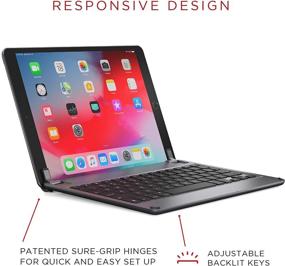 img 2 attached to 🔤 Brydge 10.5 Keyboard for iPad Air (2019): Space Gray Bluetooth 4.2 Backlit Keyboard