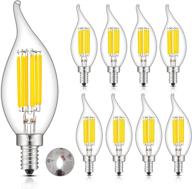 💡 efficient crlight 6w dimmable led candelabra bulb - 5000k daylight white: brightening your space logo