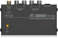 🎶 enhance your sound quality with behringer microphono pp400 ultra-compact phono preamp in silver logo