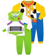 🧸 toy story woody and buzz disney boys' pajamas - 2 pack logo
