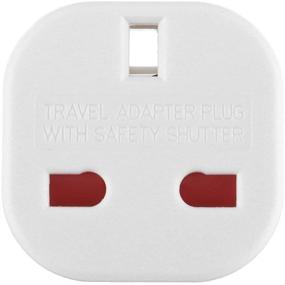 img 2 attached to 🔌 2-Pack USA Visitor Adapter Plug - Converts TYPE G Plugs: UK, Singapore, Malaysia, UAE, Ireland, Malta, Hong Kong, Dominica, Qatar, Saudi, Cambodia, Oman, Gambia, Nigeria, USb, Cyprus, etc - MG LTD