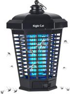 🪲 18w night cat bug zapper - attractive light bulb for indoor outdoor use | electric fly insect trap with light sensor mode | auto on/off | waterproof | 4200v mosquito killer logo