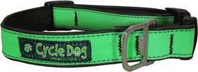 img 3 attached to 🐶 Reflective Green Max Medium Recycled Dog Collar with Bottle Opener – by Cycle Dog