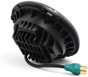 img 1 attached to 🔦 СВЕТИЛЬНИК SUNPIE 7 дюймов LED Черный: Итоговая ЛАМПА ДЛЯ ДЕНЕГ LED DAYMAKER для Harley, Jeep Wrangler JK LJ CJ LED Фара