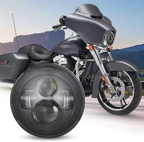 img 4 attached to 🔦 СВЕТИЛЬНИК SUNPIE 7 дюймов LED Черный: Итоговая ЛАМПА ДЛЯ ДЕНЕГ LED DAYMAKER для Harley, Jeep Wrangler JK LJ CJ LED Фара