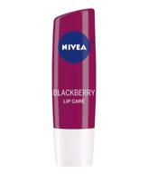 💄 nivea blackberry shine lip balm - 0.17oz, individual pack logo