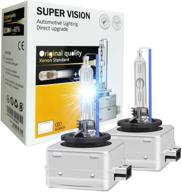 💡 enhance your visibility with socal-led 2x d1s 35w ac xenon headlight bulbs in 10000k deep blue logo