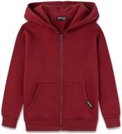 cozy and stylish: deespace brushed fleece sweatshirt kangaroo boys' clothing ignites comfort and fashion logo