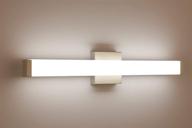 💡 24 inch yhtlaeh square led bathroom vanity light brushed nickel, 14w 4000k natural white light, wall bar lighting fixtures over mirror логотип