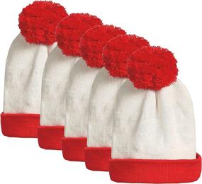 img 4 attached to 🎃 Big Kids Halloween Red and White Beanie Hat - SSLR