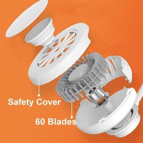 img 2 attached to PROMEND Portable Bladeless Neck Fan: Hands-Free 3-Speed USB Fans with 360° Rotation - Ideal for Sports, Office, Home, Outdoor, and Travel!