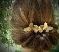 🦋 exquisite canb butterfly hair comb: elegant gold vintage hair clip and wedding headpiece jewelry for brides logo