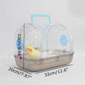 img 1 attached to Lightweight Perch，Portable Transparent Case，Breathable Gear，Small